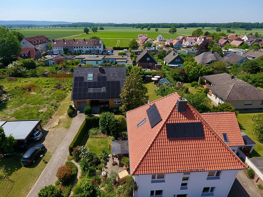 Familienhaus in Hannover mit Solarthermie ausgestattet