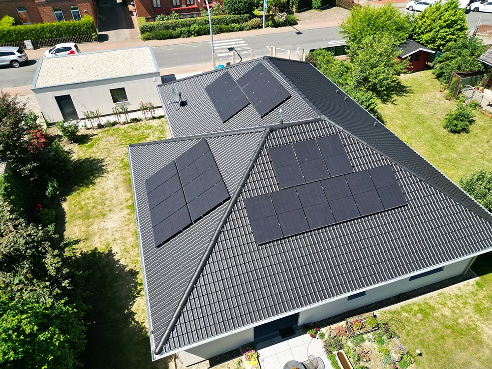 Familienhäuser mit Photovoltaik ausgestattet in Hannover